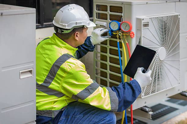 Professional Heat Pump Repair technician working in Minersville, PA